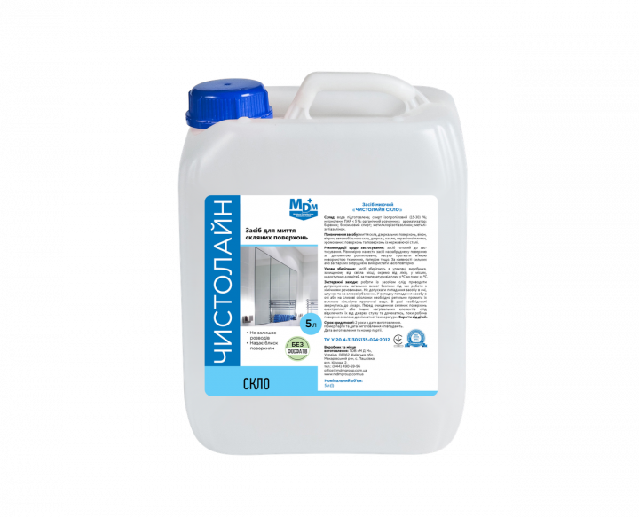 Засіб для миття скла ЧИСТОЛАЙН Скло, 5 л